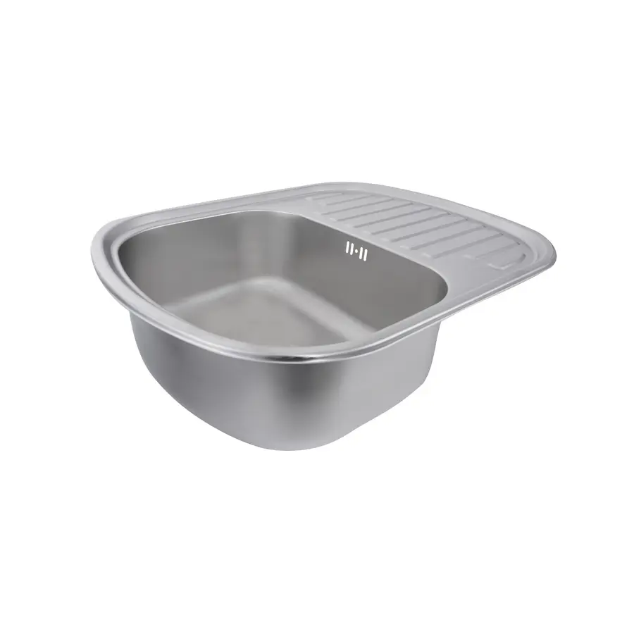 Кухонна мийка з нержавіючої сталі Platinum 6349 САТИН 0,8 / 180