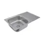 Кухонна мийка з нержавіючої сталі Platinum 7848 ДЕКОР 0,8 / 180