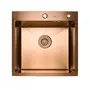 Кухонная мойка Platinum Handmade 500 мм х 220 м х 500 мм 3.0 мм бронза корзина и дозатор в комплекте