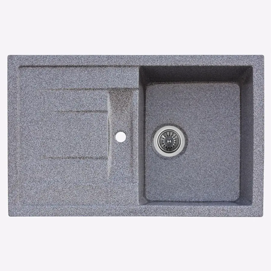 Гранітна мийка для кухні Platinum 7850 PRETSO глянець мікс