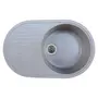Гранитная мойка для кухни Platinum 730 мм х 180 мм х 460 мм ASTORIA глянец Серая
