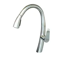 Кухонний змішувач Platinum з висувним зливом 8658