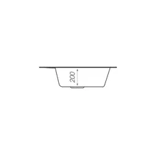 Гранитная мойка для кухни Platinum 400 мм х 200 мм х 500 мм RUBY глянец белая в точку