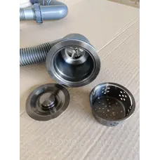 Сифон для кухонной гранитной мойки Platinum одинарный 