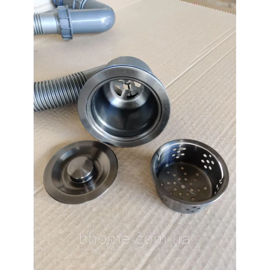 Сифон для кухонной гранитной мойки Platinum одинарный 