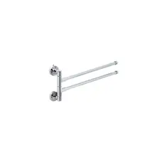 Держатель для полотенец на 2 яруса Germece112, полированная нержавейка