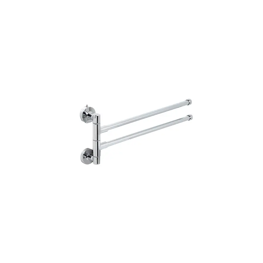 Держатель для полотенец на 2 яруса Germece112, полированная нержавейка