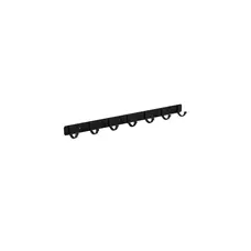 Держатель для полотенец на 7 крючков черный Germece 5516-7PL, алюминий