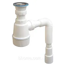 Сифон Platinum для моек с малой горловиной с гофрой 1060 NOVA