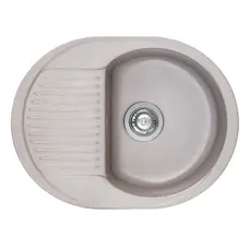 Гранитная мойка для кухни Platinum 6247 BORA глянец Серый муссон