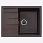 Гранитная мойка для кухни Platinum 6550 LOTOS глянец Шоколад