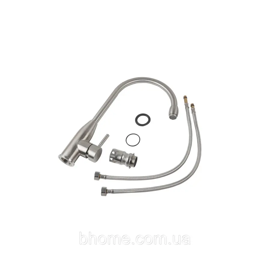 Кухонний змішувач сталевий Platinum 7456 SSF