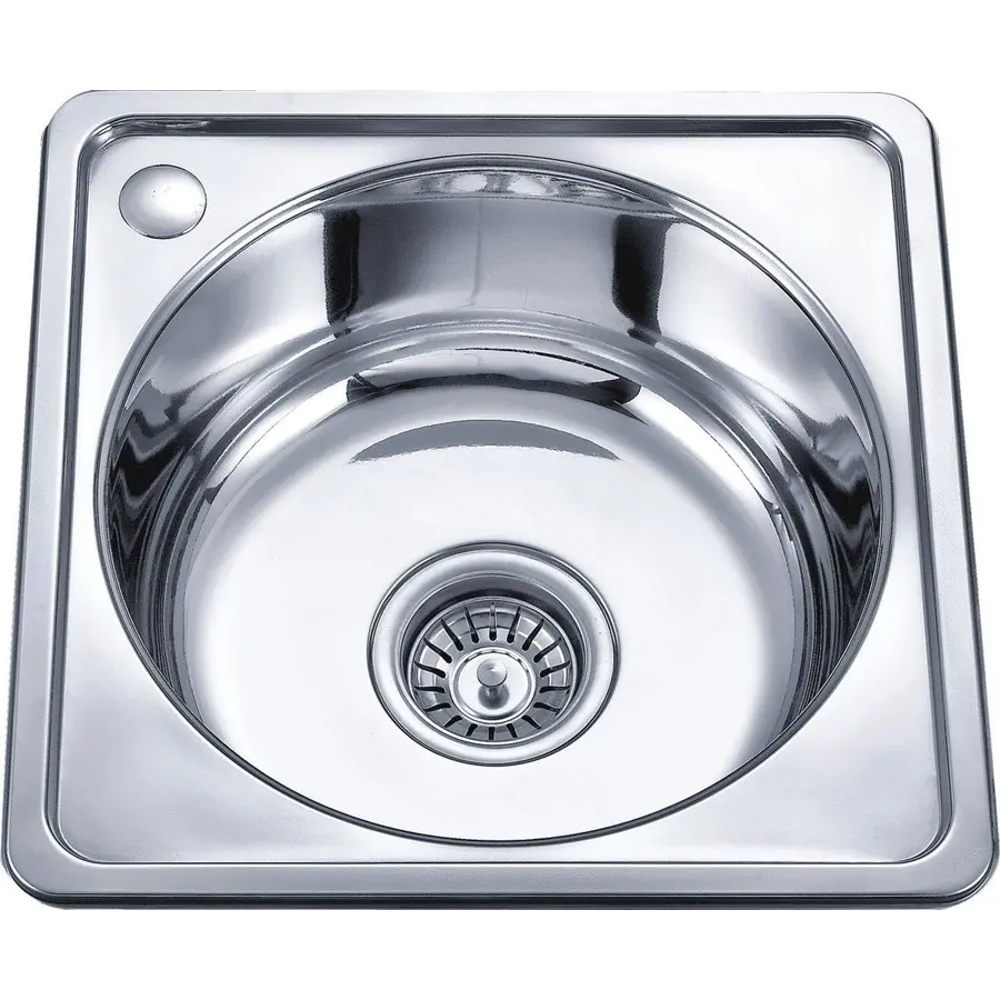 Кухонна мийка з нержавіючої сталі Platinum 4040 МИКРОДЕКОР 0,8 / 180