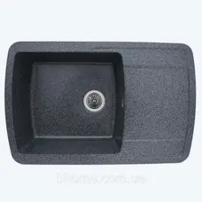 Гранітна мийка для кухні Platinum 7749 ROMA глянець Антрацит