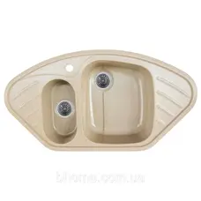 Гранітна мийка для кухні Platinum 9250UW LARGO глянець Пісок