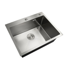 Кухонная мойка Platinum Handmade 65 * 43/220 3,0 / 1,5 мм корзина и дозатор в комплекте