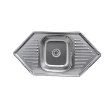 Кухонна мийка з нержавіючої сталі Platinum 9550В САТІН 0,8 / 180