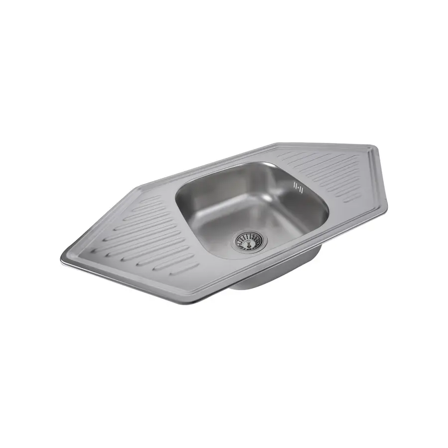 Кухонна мийка з нержавіючої сталі Platinum 9550В САТІН 0,8 / 180