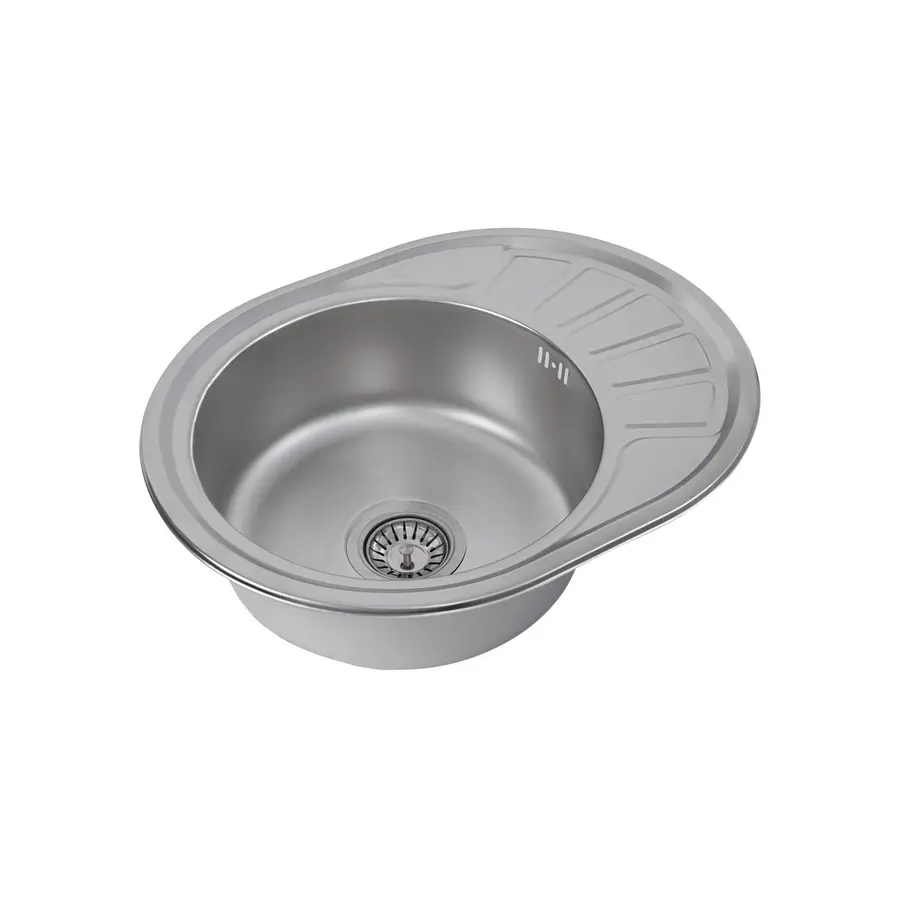 Кухонна мийка з нержавіючої сталі Platinum 5745 САТИН 0,6 / 170