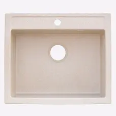 Гранитная мойка для кухни Platinum 5850 IRENA глянец Песок