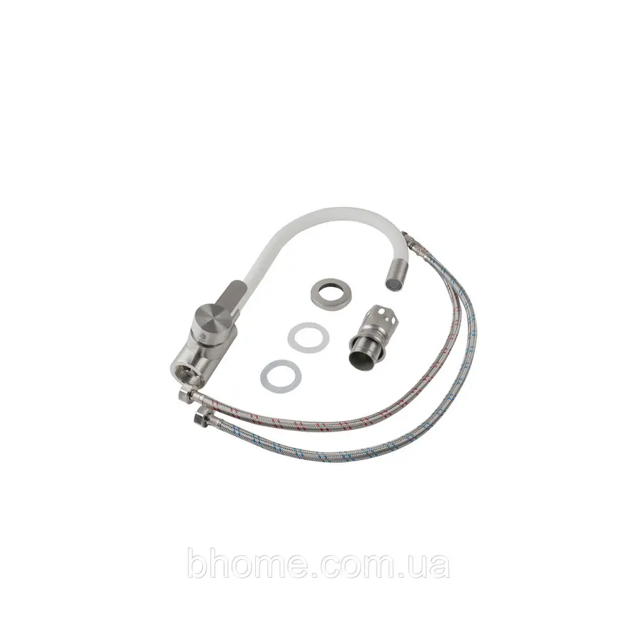 Змішувач кухонний Platinum білий 3008Е