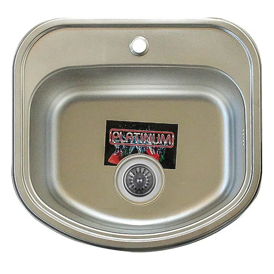 Кухонна мийка з нержавіючої сталі Platinum 4947 ПОЛИРОВКА 0,8 / 180