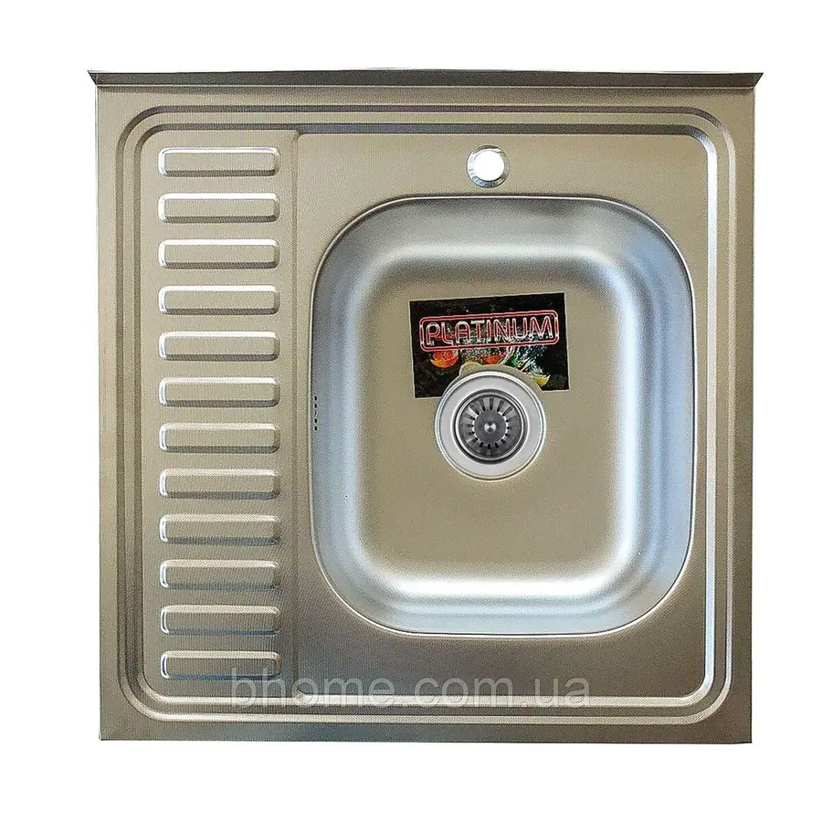 Мийка кухонна Platinum "L" 0,7 / 160 полірована 6060