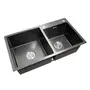 Кухонная мойка Platinum Handmade PVD черная 78 * 43/230 две чаши Сталь SUS 304 3,0 / 0,8 мм