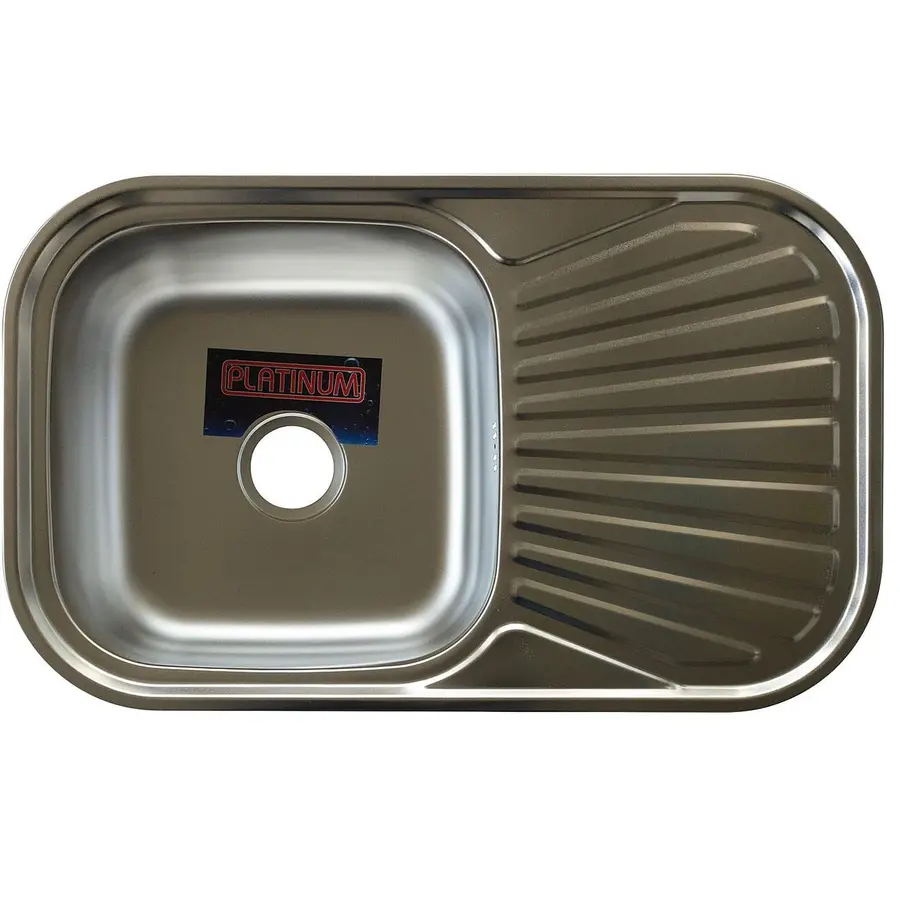 Кухонна мийка з нержавіючої сталі Platinum 7848 ПОЛИРУВАННЯ 0,8 / 180