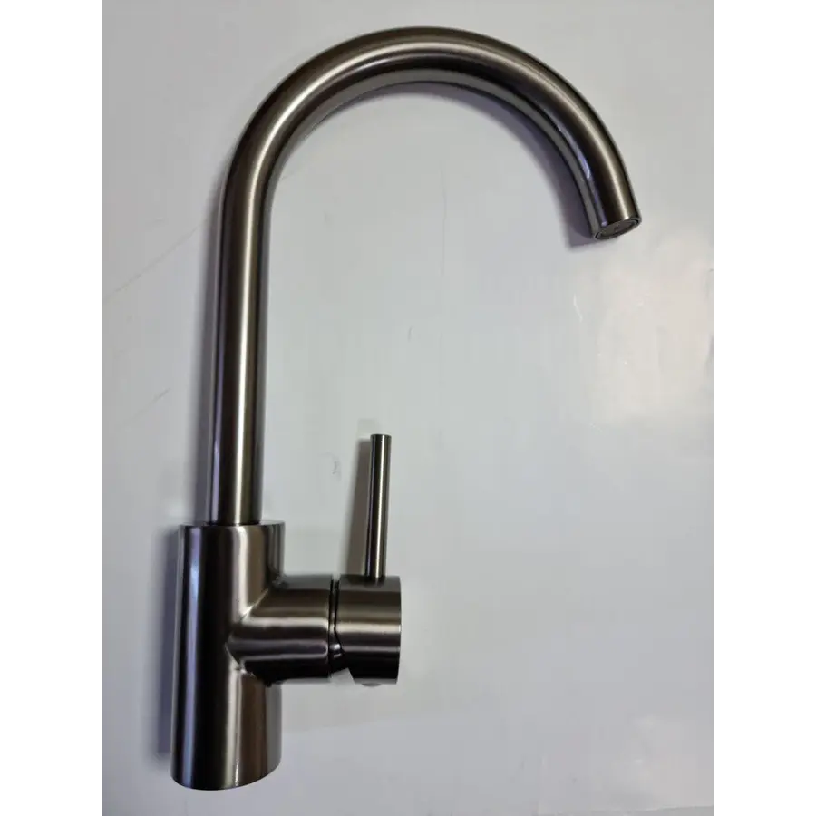 Смеситель кухонный Platinum 7011 D PVD черный