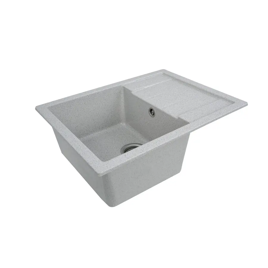 Гранитная мойка для кухни Platinum 6550 LOTOS глянец Топаз