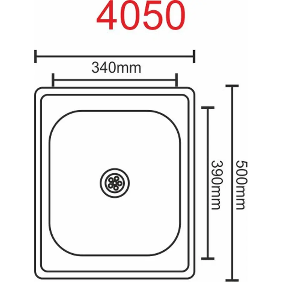 Кухонна мийка з нержавіючої сталі Platinum 4050 САТИН 0,7 / 160