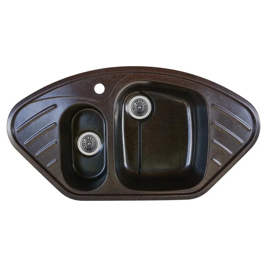 Гранітна мийка для кухні Platinum 9250UW LARGO глянець МОККО