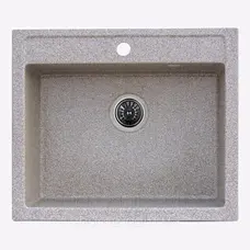 Гранітна мийка для кухні Platinum 5850 IRENA глянець Карамель