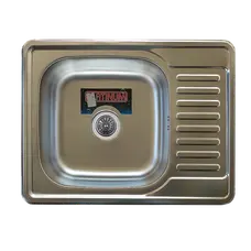 Кухонна мийка з нержавіючої сталі Platinum 6550 САТІН 0,8 / 180