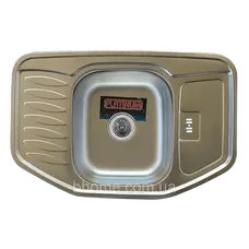 Кухонна мийка з нержавіючої сталі Platinum 7851 ДЕКОР 0,8 / 180