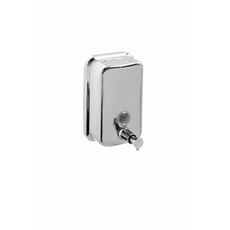 Дозатор настенный для жидкого мыла 500 мл Germece 401, полированная нержавейка