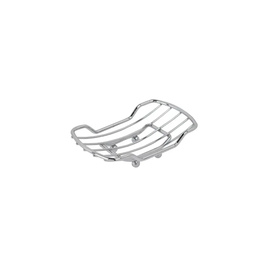 Мыльница настольная "Решетка" Germece 352, полированная нержавейка