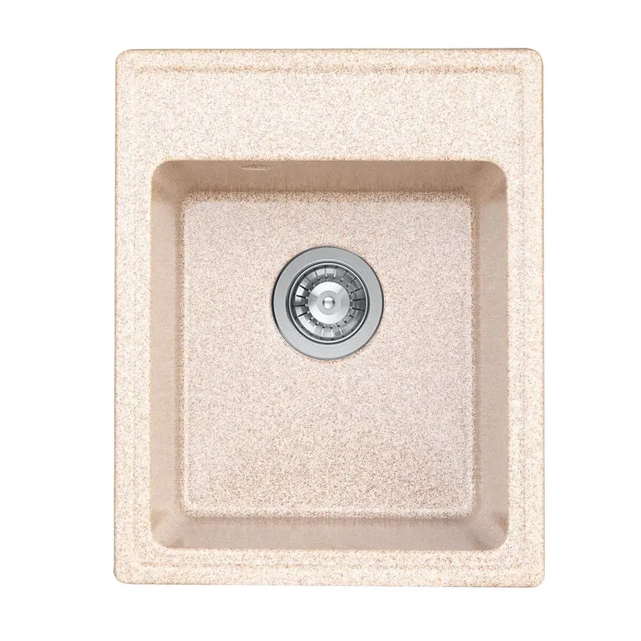 Гранітна кухонна мийка Platinum RUBY глянець карамель 4050