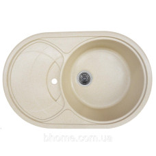Гранітна мийка для кухні Platinum 7750 GAZZO глянець Айворі