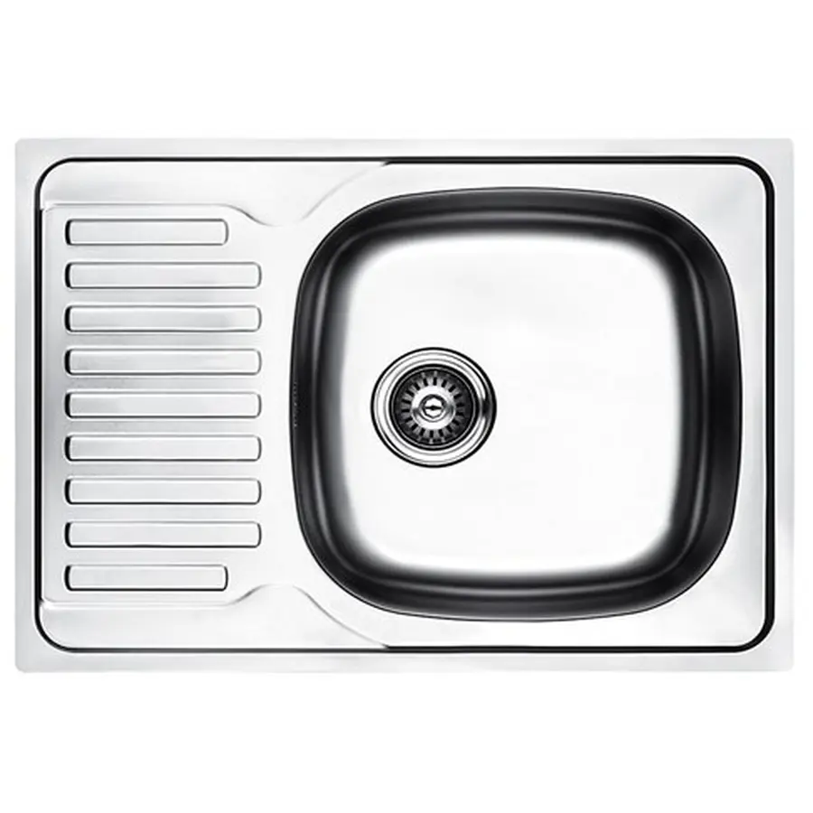 Кухонна мийка з нержавіючої сталі Platinum 7050 ДЕКОР 0,8 / 180