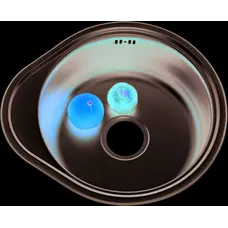 Кухонна мийка з нержавіючої сталі Platinum 4843 САТИН 0,6 / 160