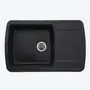 Гранітна мийка для кухні Platinum 7749 ROMA глянець Чорна