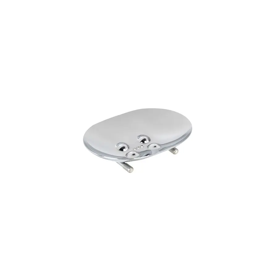 Мыльница настольная Germece 353, полированная нержавейка и пластик