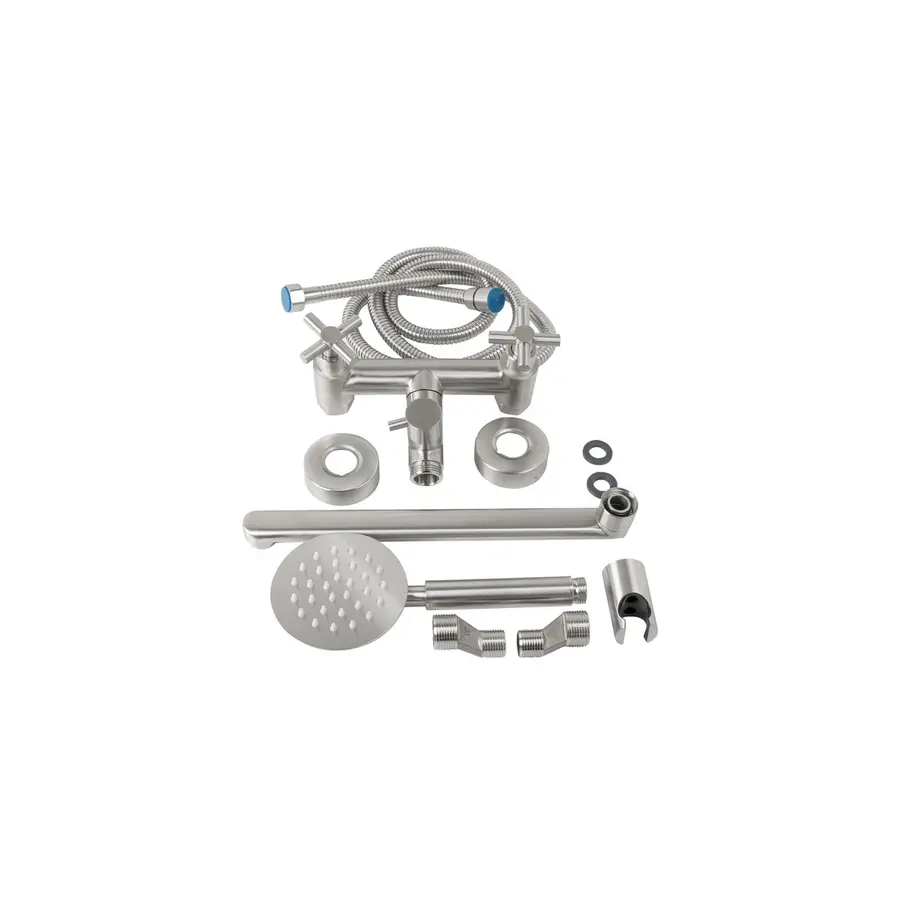 Смеситель на кран-буксах для ванной комнаты Platinum 7044-1