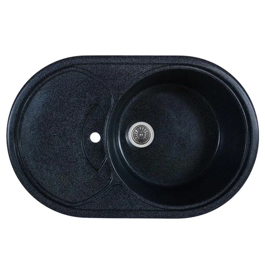 Гранітна мийка для кухні Platinum GAZZO антрацит 7750