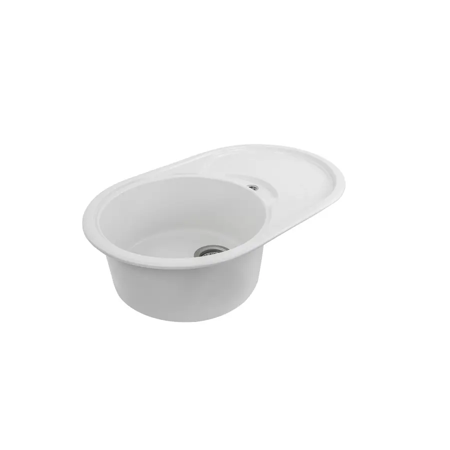 Гранітна мийка для кухні Platinum 7750 GAZZO глянець Біла