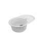 Гранітна мийка для кухні Platinum 7750 GAZZO глянець Біла