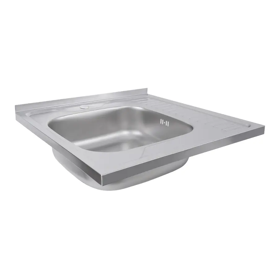 Кухонна мийка з нержавіючої сталі Platinum 6060 L САТИН 0,7 / 160