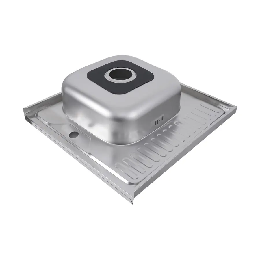 Кухонна мийка з нержавіючої сталі Platinum 6060 L САТИН 0,7 / 160